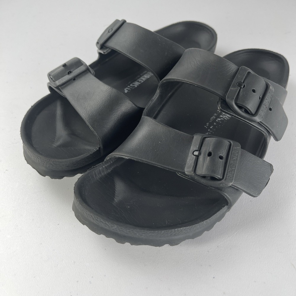 Birkenstock Arizona Eva Essentials Sandals Womens Black Buckle Slide Shoes US 9 - Picture 2 of 11